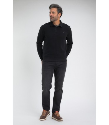 Sweat col polo benson & cherry noir