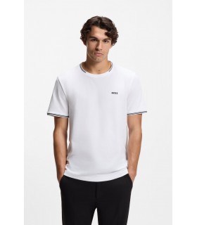 Tee shirt mc boss green 100white