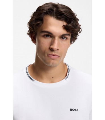 Tee shirt mc boss green 100white