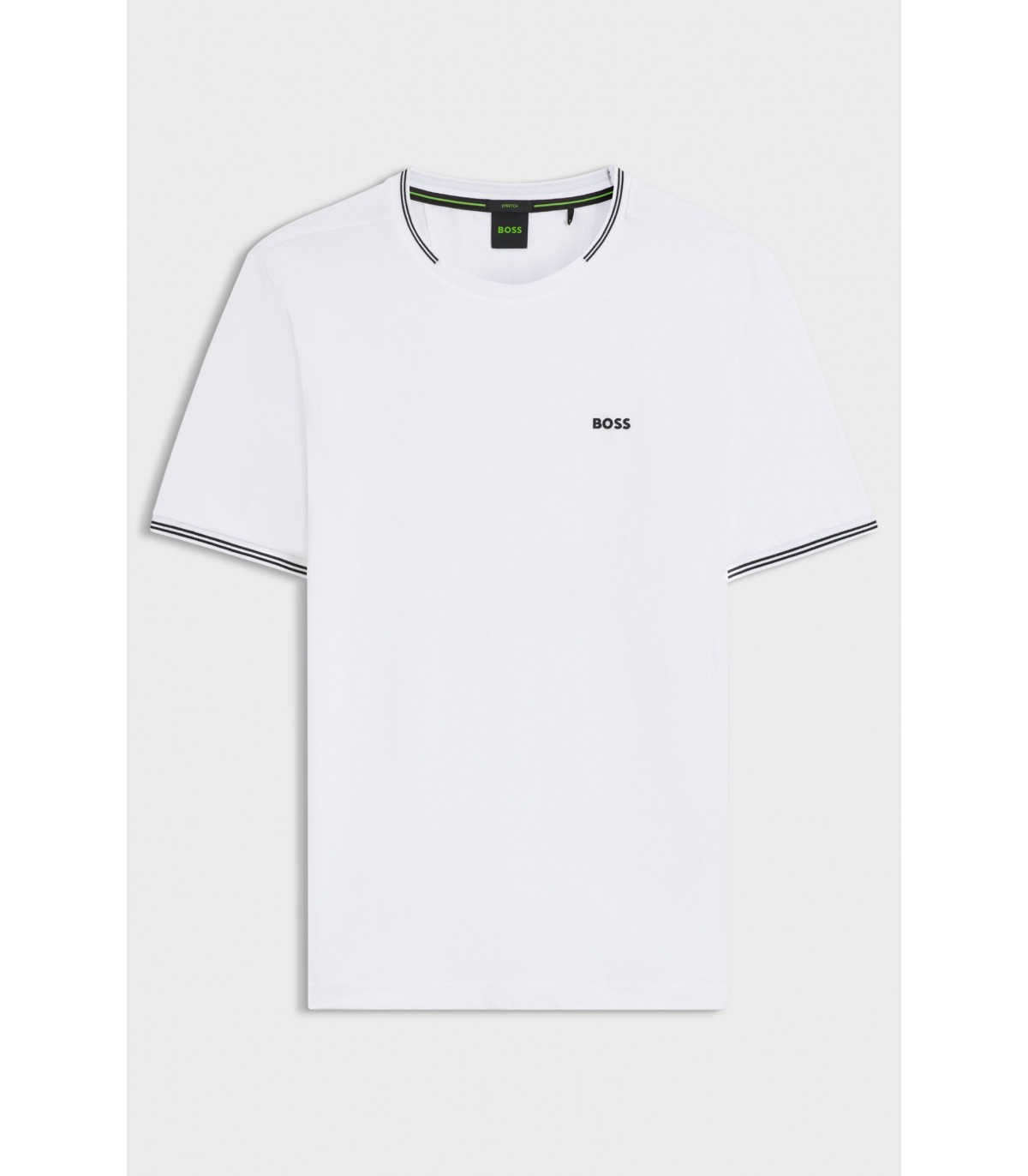Tee shirt mc boss green 100white