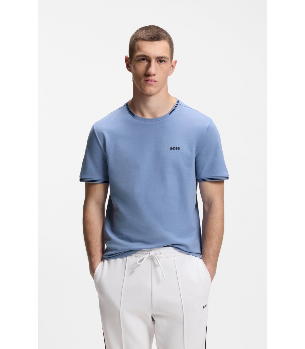 Tee shirt mc boss green 459light/pastelblue