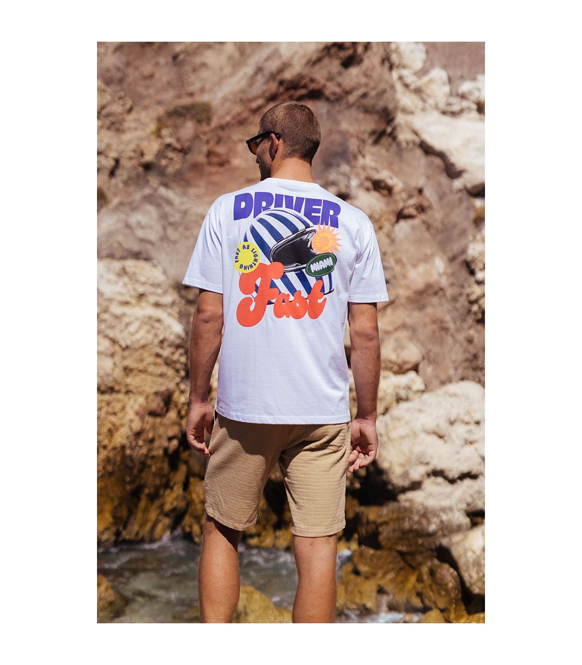 Tee shirt mc tps cerises 1001white