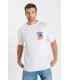 Tee shirt mc tps cerises 1001white