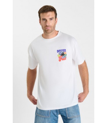 Tee shirt mc tps cerises 1001white