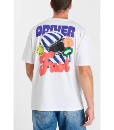 Tee shirt mc tps cerises 1001white