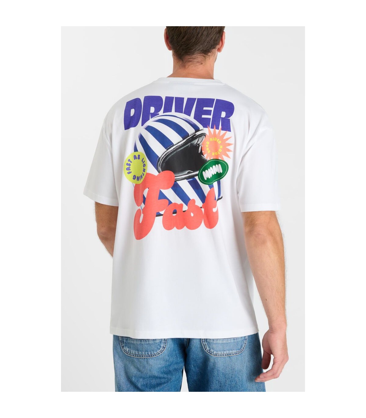 Tee shirt mc tps cerises 1001white