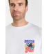 Tee shirt mc tps cerises 1001white