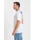Tee shirt mc tps cerises 1001white