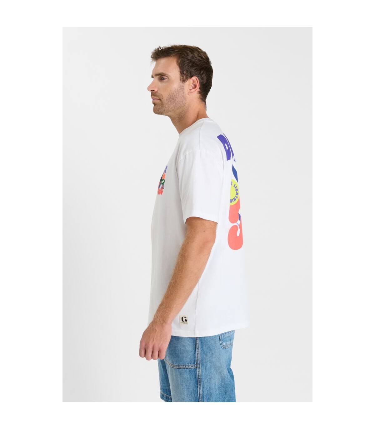 Tee shirt mc tps cerises 1001white