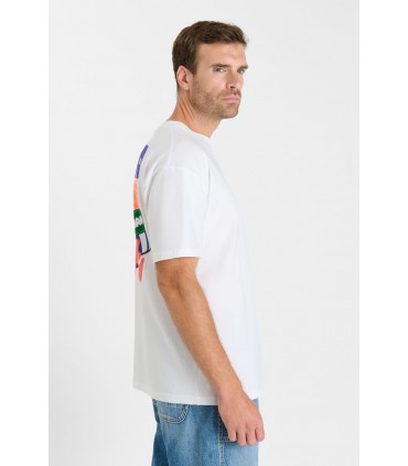 Tee shirt mc tps cerises 1001white