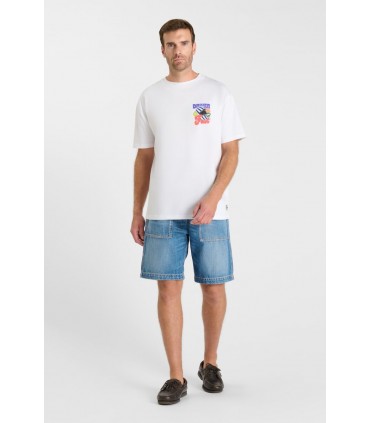 Tee shirt mc tps cerises 1001white