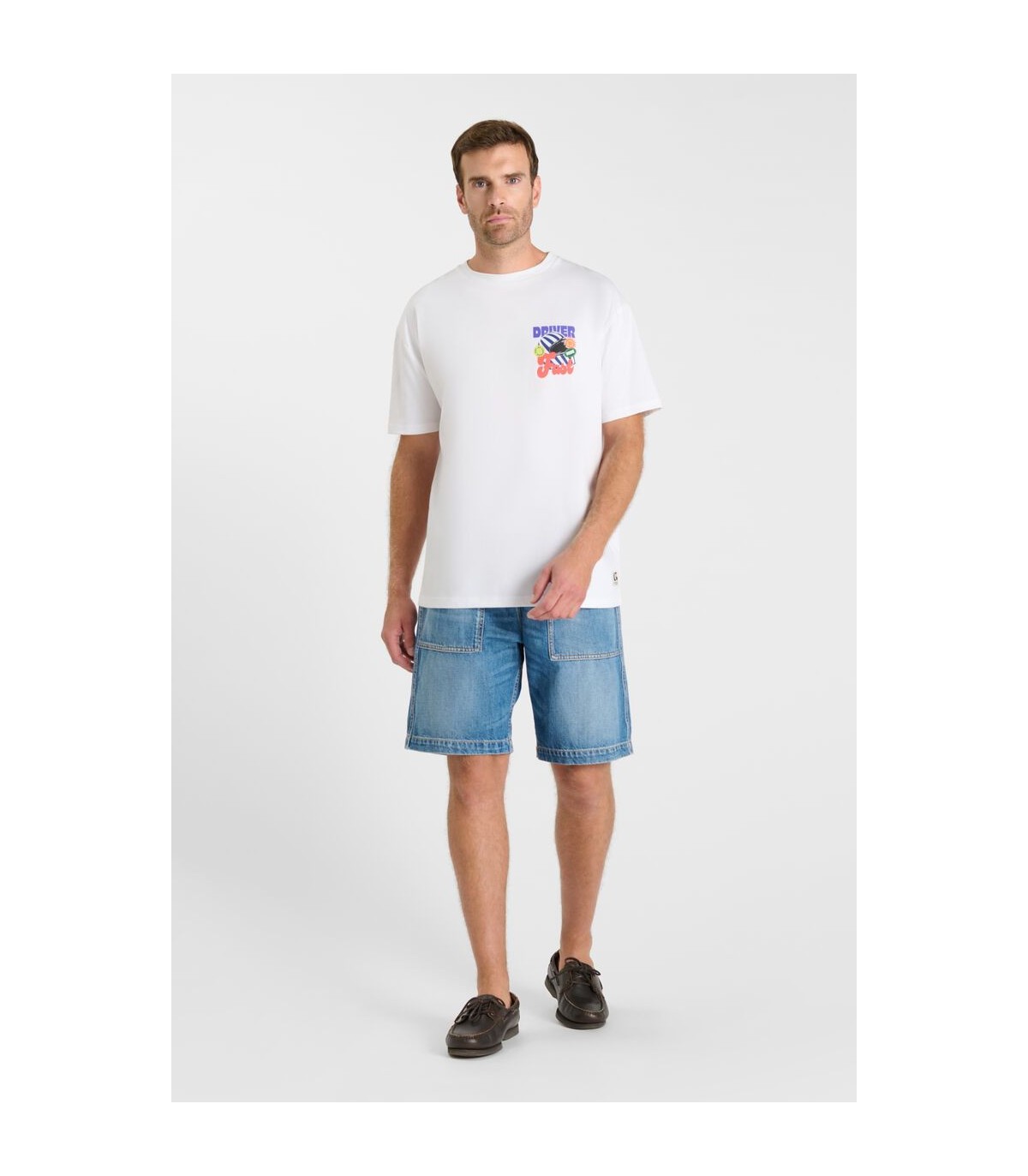 Tee shirt mc tps cerises 1001white