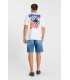 Tee shirt mc tps cerises 1001white