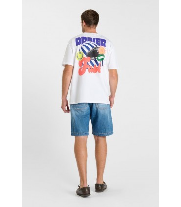 Tee shirt mc tps cerises 1001white