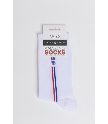 Chaussettes benson & cherry blanc