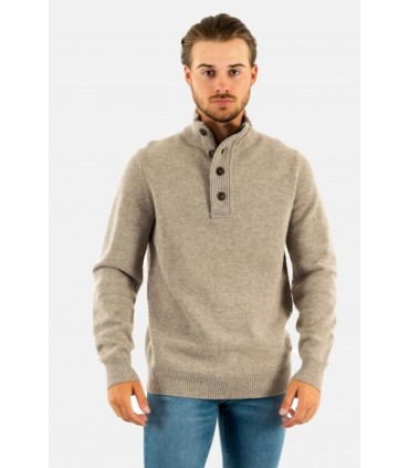 Pull col chemine barbour st51stone