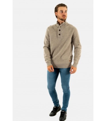 Pull col chemine barbour st51stone