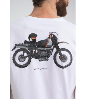 Tee shirt mc benson & cherry blanc