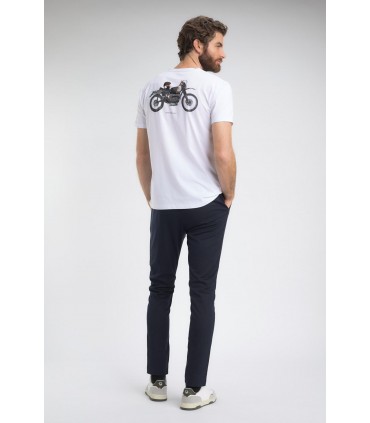 Tee shirt mc benson & cherry blanc