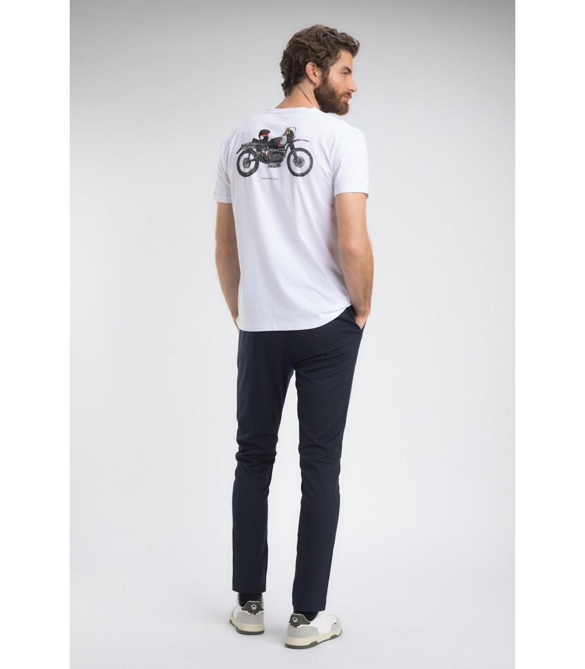 Tee shirt mc benson & cherry blanc