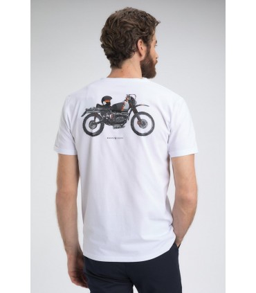 Tee shirt mc benson & cherry blanc