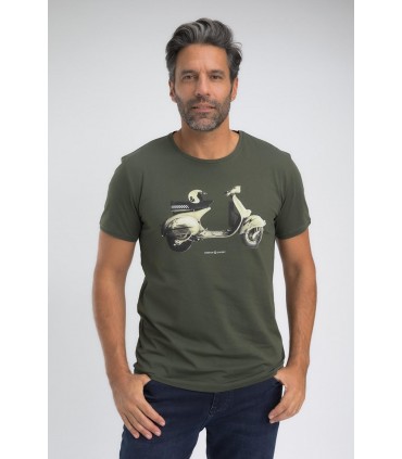 Tee shirt mc benson & cherry kaki