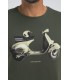 Tee shirt mc benson & cherry kaki