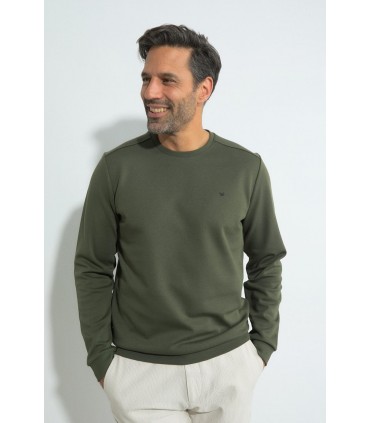 Sweat col rond benson & cherry kaki