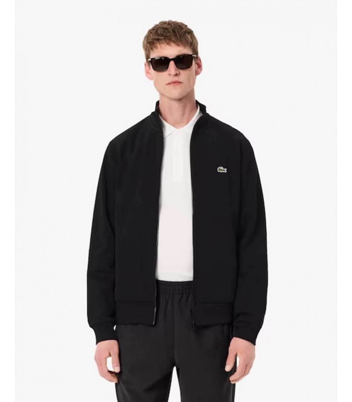 Sweat zippe lacoste 031-noir