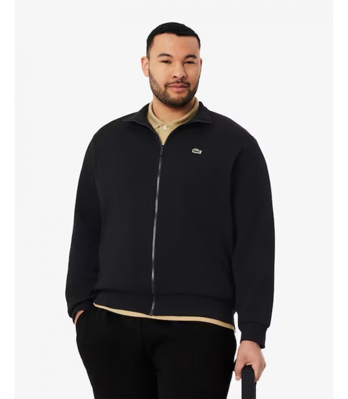 Sweat zippe lacoste 031-noir