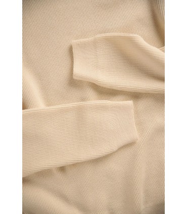 Pull col rond royal mer 0004ecru