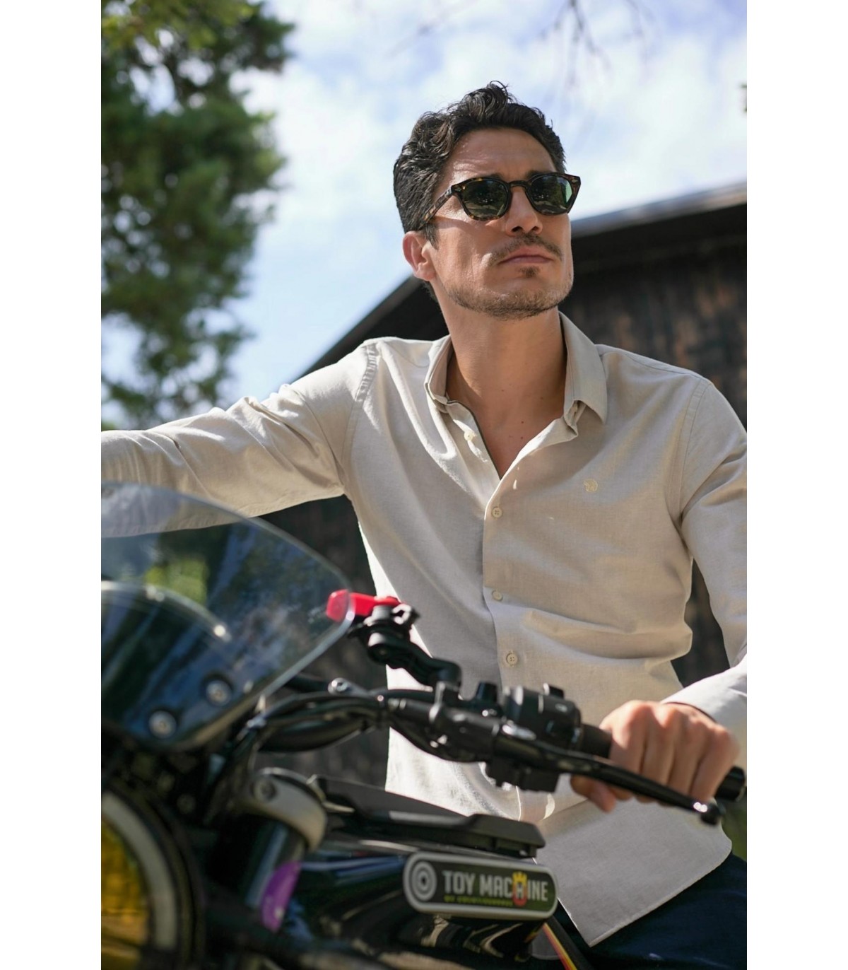 Chemise ml benson & cherry kaki-clair