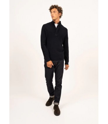 Pull col zippe saint-james ccnavy