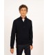Pull col zippe saint-james ccnavy