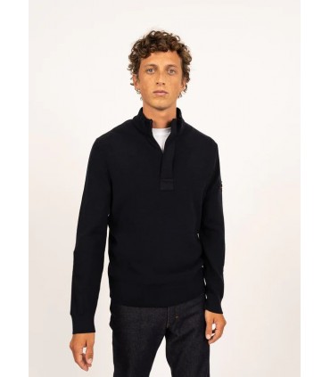 Pull col zippe saint-james ccnavy