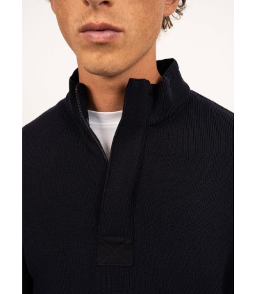 Pull col zippe saint-james ccnavy