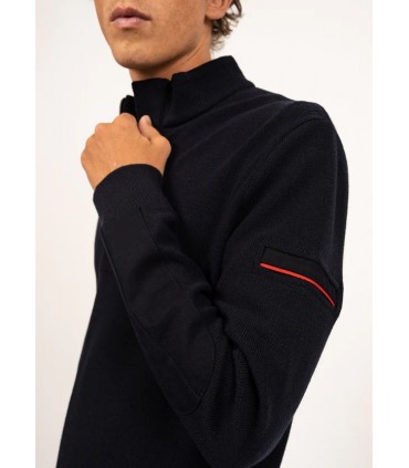 Pull col zippe saint-james ccnavy
