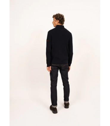 Pull col zippe saint-james ccnavy