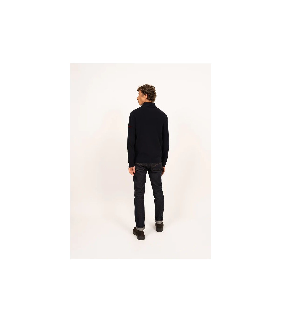 Pull col zippe saint-james ccnavy