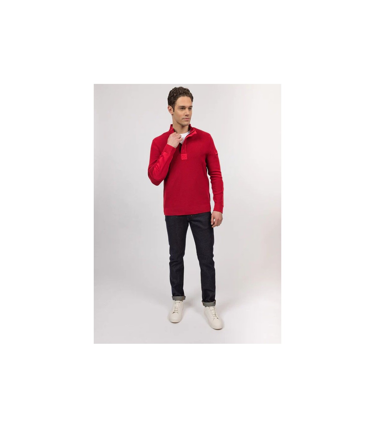 Pull col zippe saint-james ofpersan