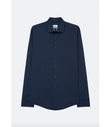 Chemise ml uni seidensticker 01blanc