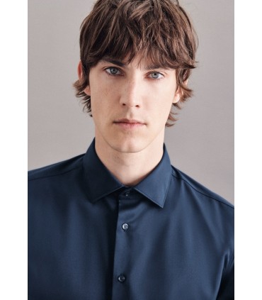 Chemise ml uni seidensticker 01blanc