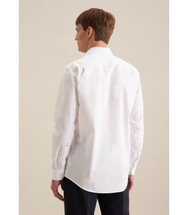 Chemise ml uni seidensticker 01blanc