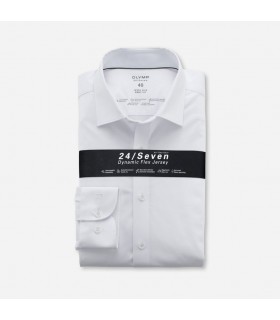 Chemise ml uni olymp 00blanc