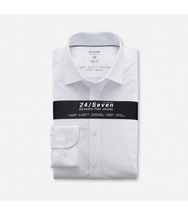 Chemise ml uni olymp 00blanc