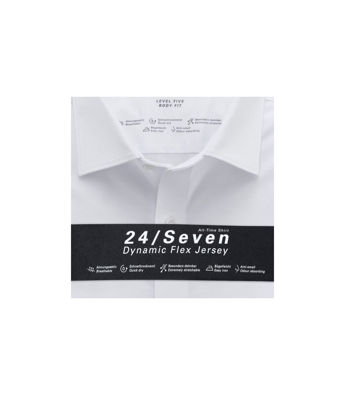 Chemise ml uni olymp 00blanc