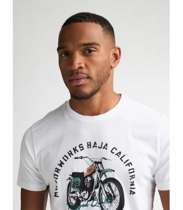 Tee shirt mc petrol 0000white