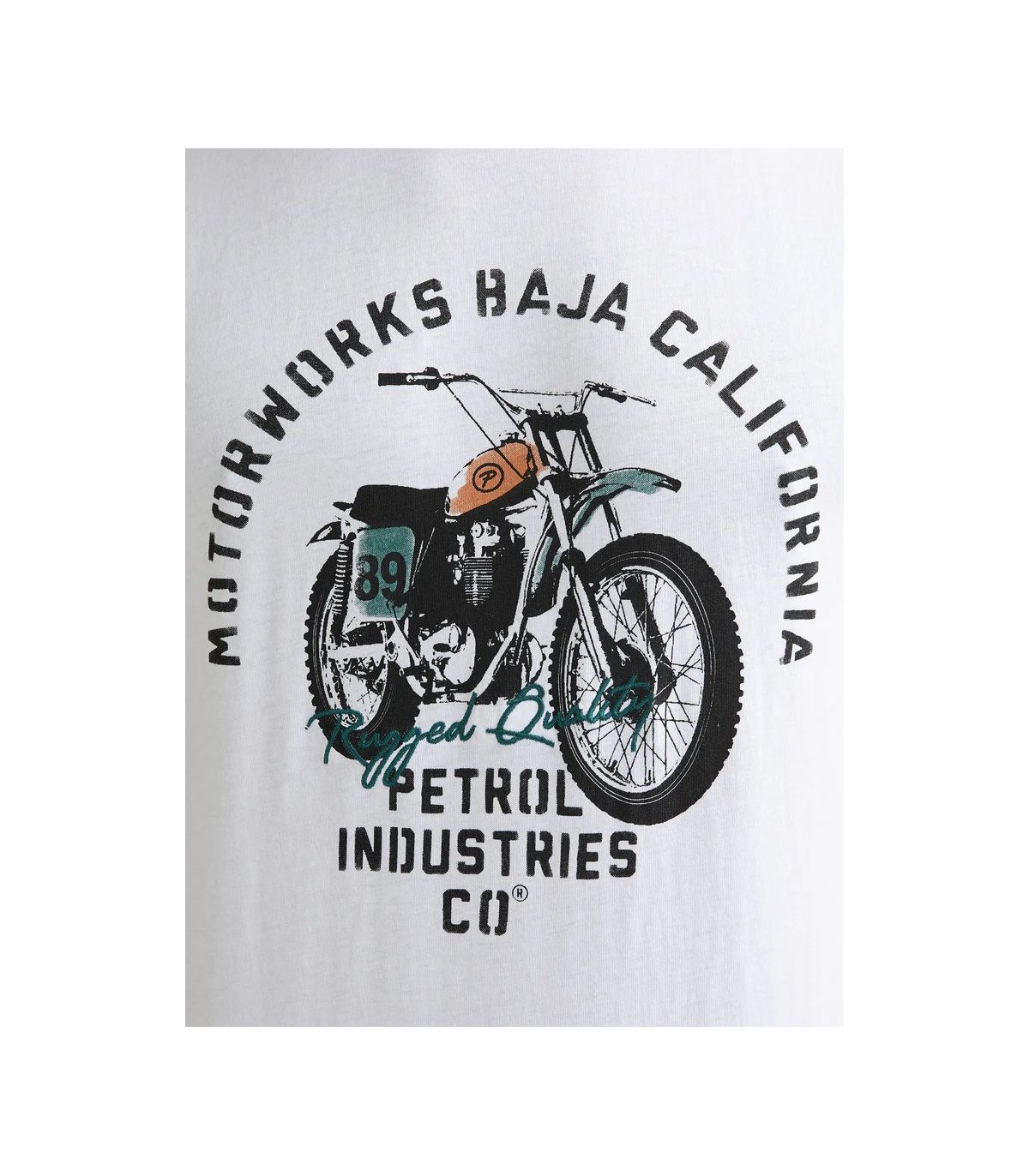 Tee shirt mc petrol 0000white