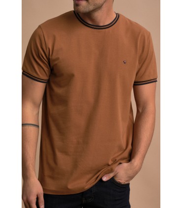 Tee shirt mc benson & cherry camel