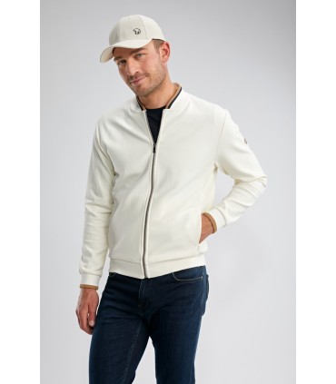 Sweat zippe benson & cherry ecru